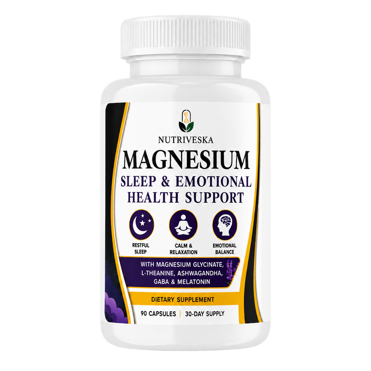 Nutriveska Magnesium Sleep & Emotional Health Support bottle