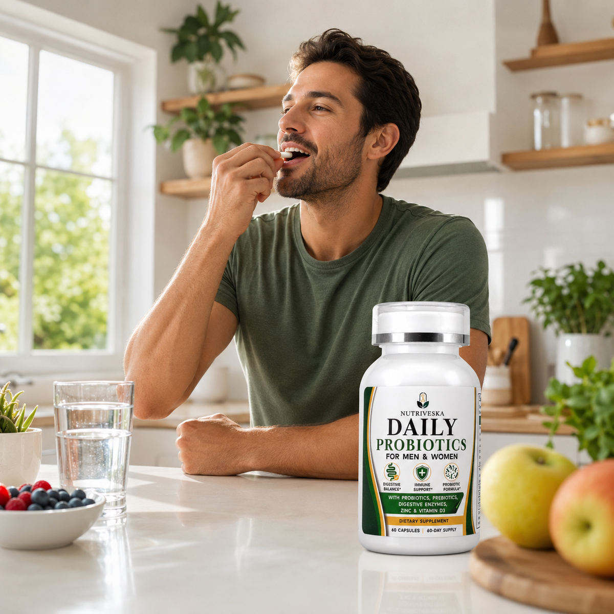 Nutriveska Daily Probiotics for Men & Women